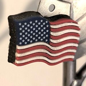 Vintage Gummy American Flag Pin